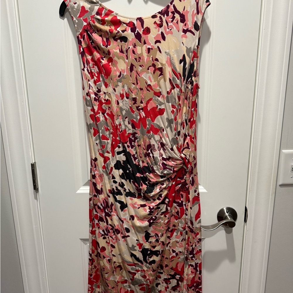 Nic & Zoe Floral Multicolor Dress Size: L